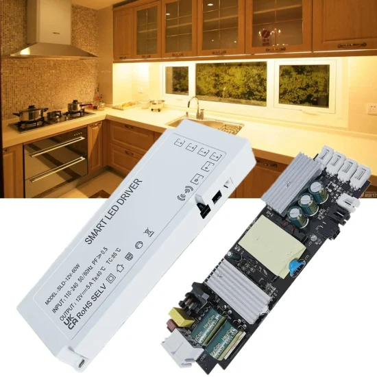 Fita de luz para armário de cozinha Fonte de alimentação LED inteligente 12V 24V 24W 36W 40W 60W 100W 150W Driver LED