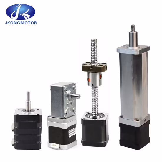 Vendas de fábrica Preço baixo T8/T5/T10 Parafuso de rosca trapezoidal Linear NEMA 8/11/14/17/23/24/34 Motor de passo com parafuso principal 0,9/0,8 graus